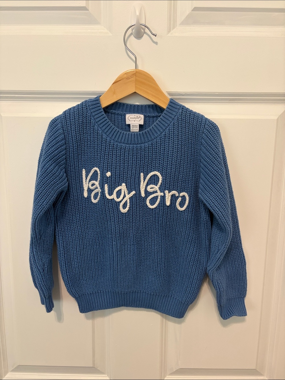 Mud Pie Blue 'Big Bro' Knit Sweater